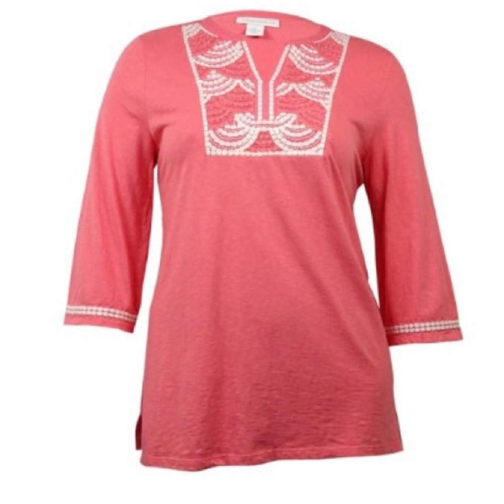 Charter Club Embroidered Blouse